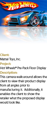 Hot Wheels Display with text